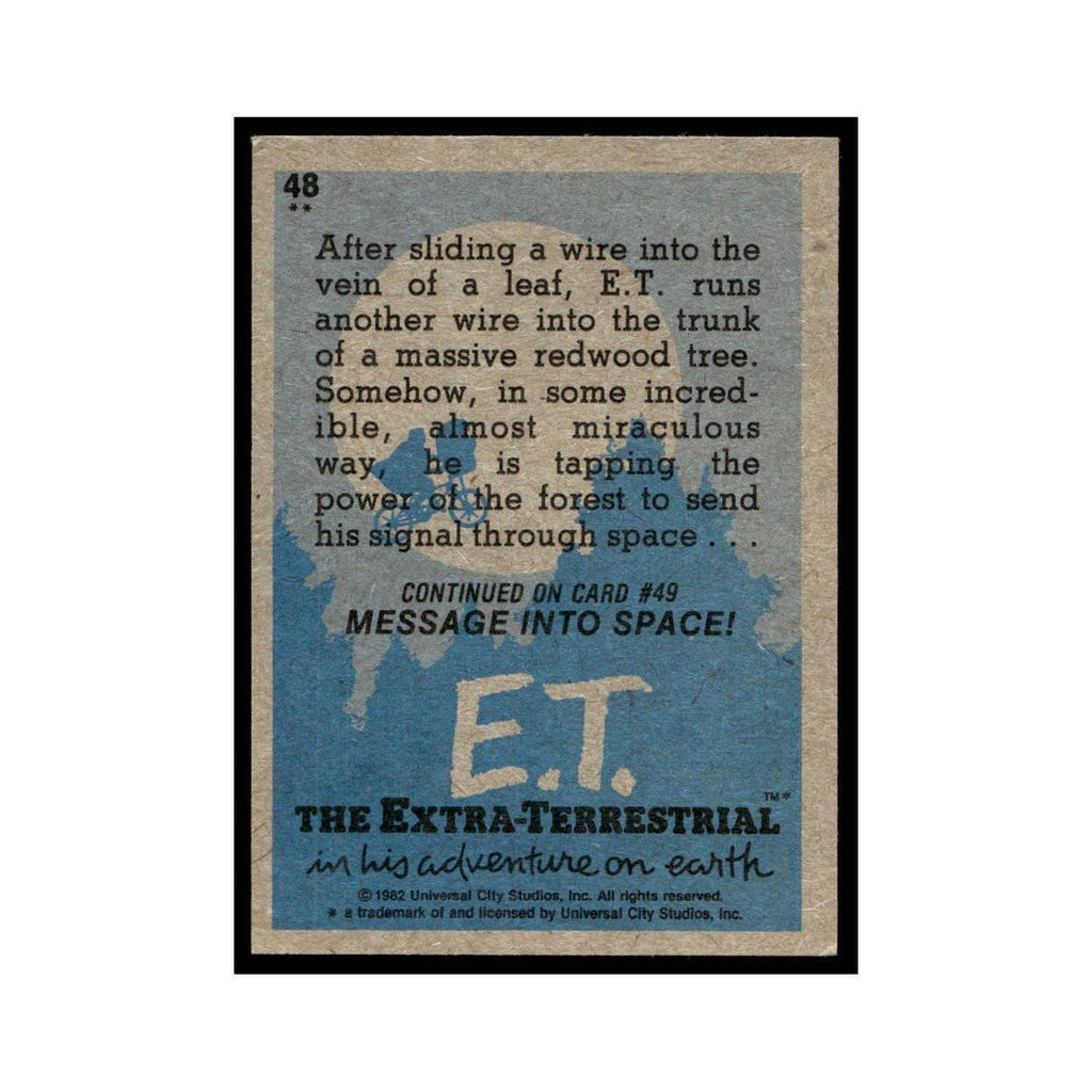 Testing The Communicator 1982 Topps E.T. #48 Trading Card EX