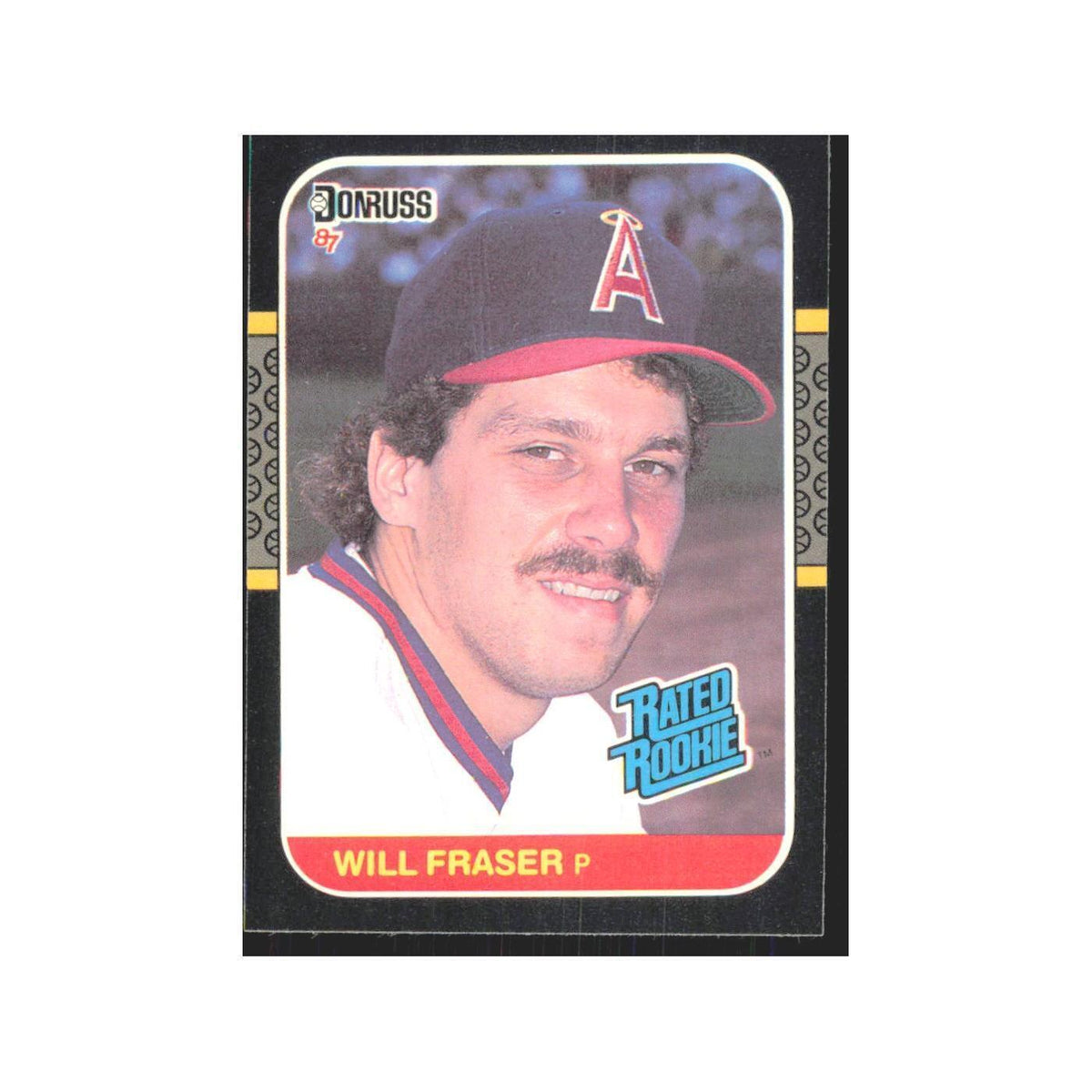 Will Fraser Rookie 1987 Donruss #40 California Angels Baseball Card NM