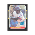 Jerry Browne Rookie 1987 Donruss #41 Texas Rangers Baseball Card NM