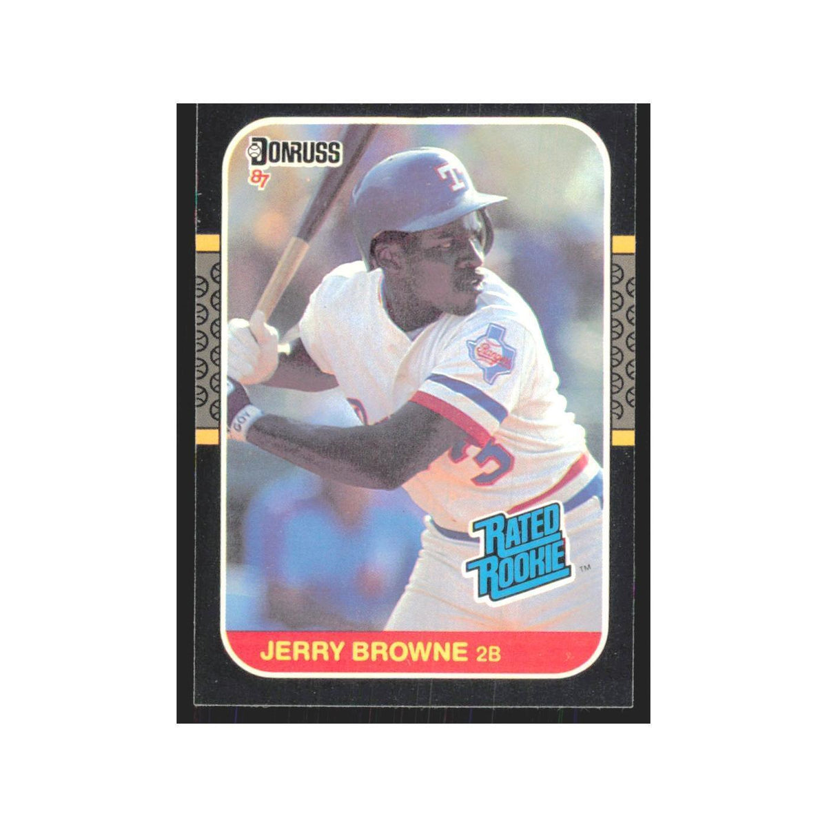 Jerry Browne Rookie 1987 Donruss #41 Texas Rangers Baseball Card NM