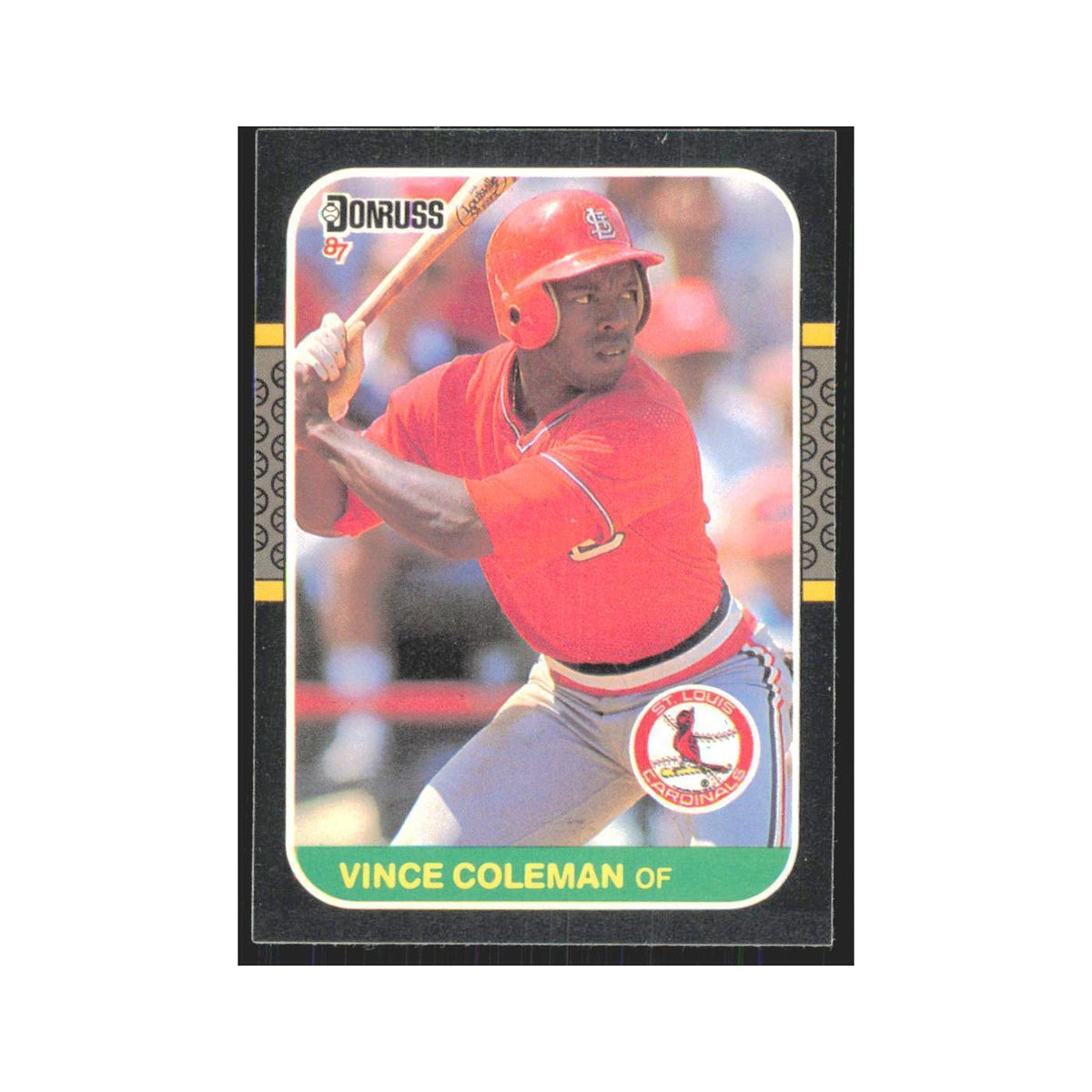 Vince Coleman 1987 Donruss #263 St. Louis Cardinals Baseball Card NM