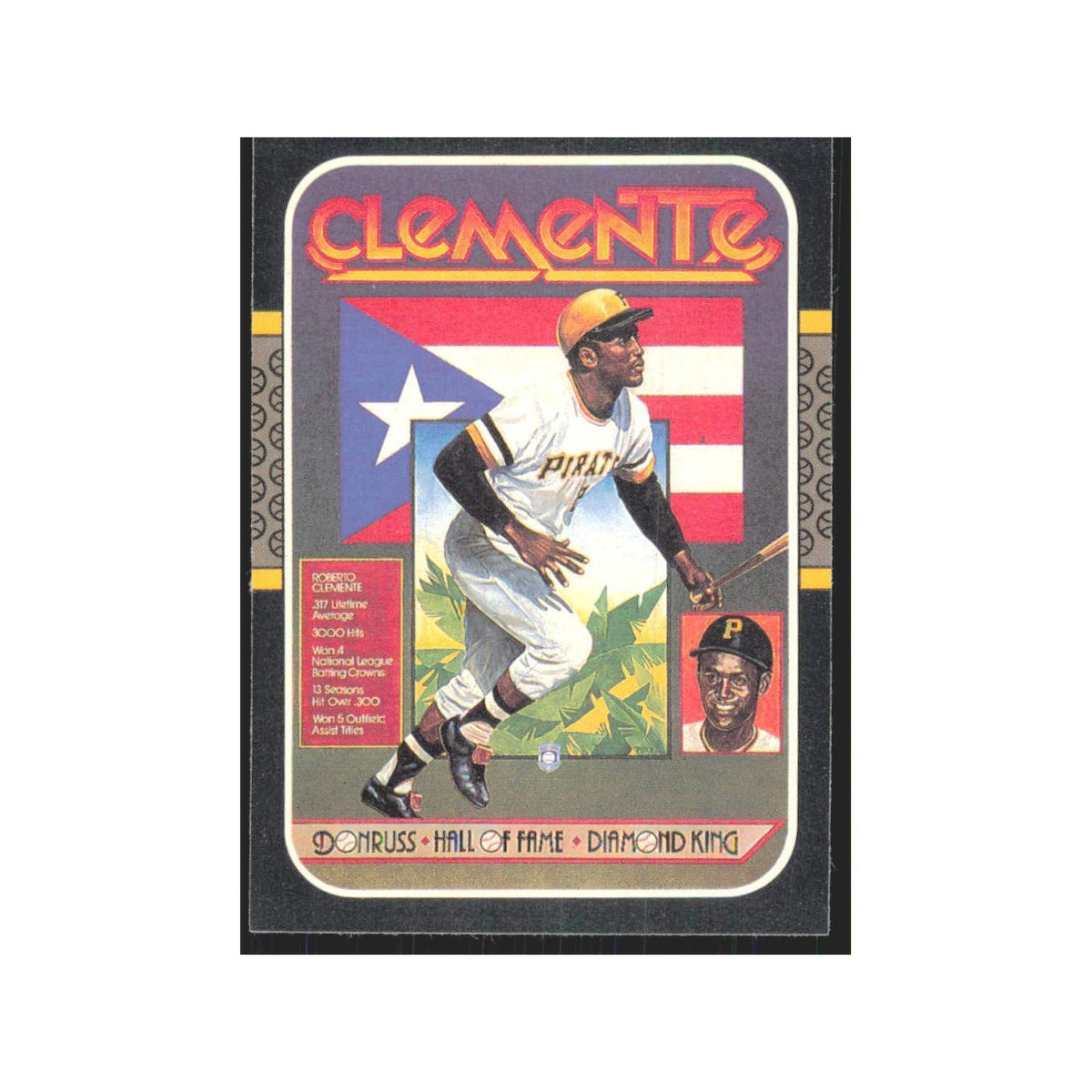 Roberto Clemente 1987 Donruss #612 Pittsburgh Pirates Baseball Card NM