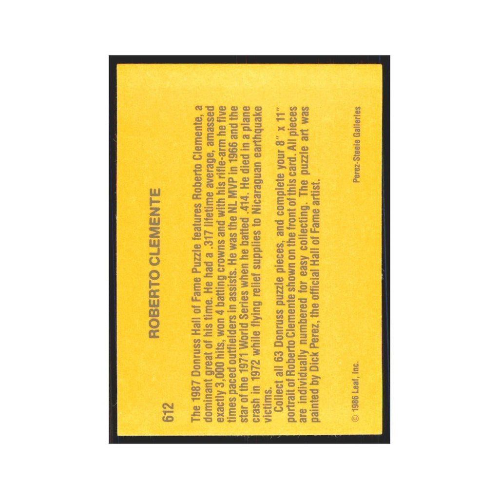 Roberto Clemente 1987 Donruss #612 Pittsburgh Pirates Baseball Card NM