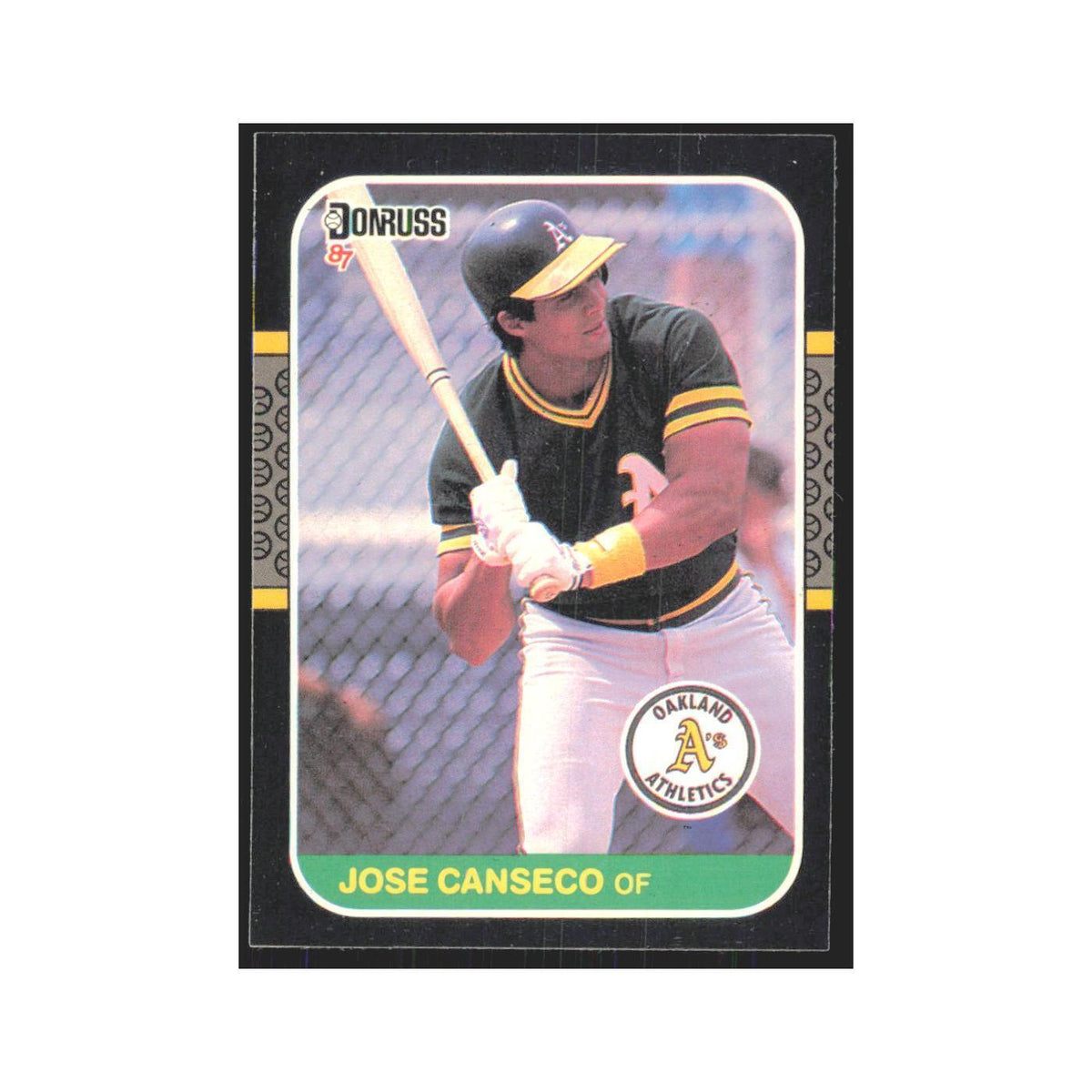 Jose Canseco 1987 Donruss #97 Oakland Athletics Baseball Card NM