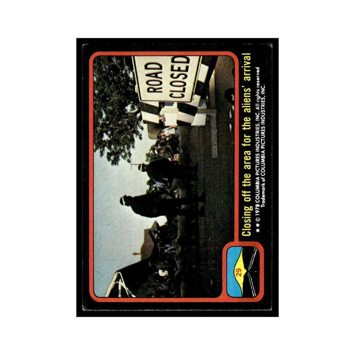 Closing of the Area 1978 Close Encounters of the Third Kind #29 Trading Card VG