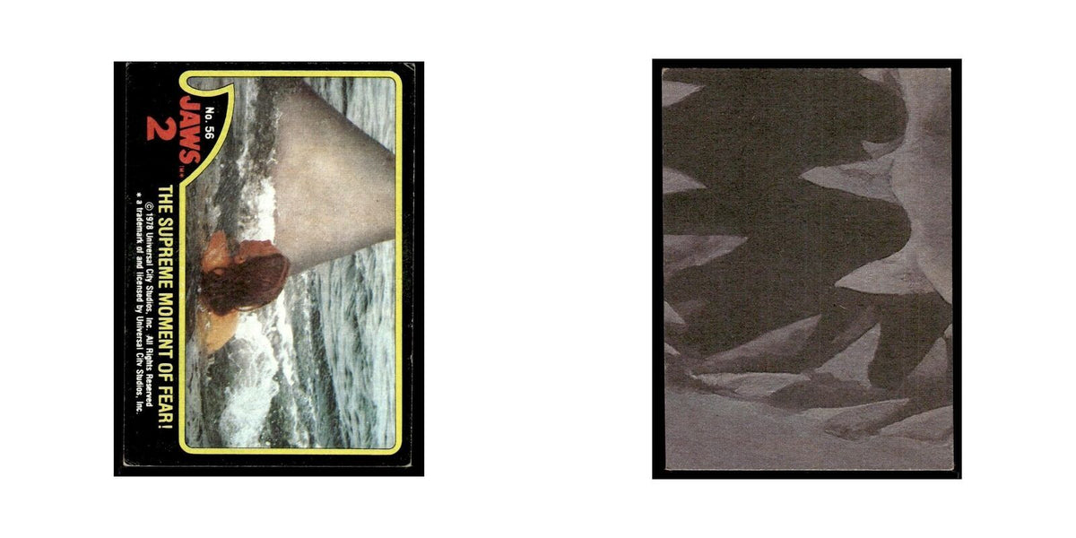The Supreme Moment of Fear 1978 Universal Jaws 2 #56 Trading Card VG