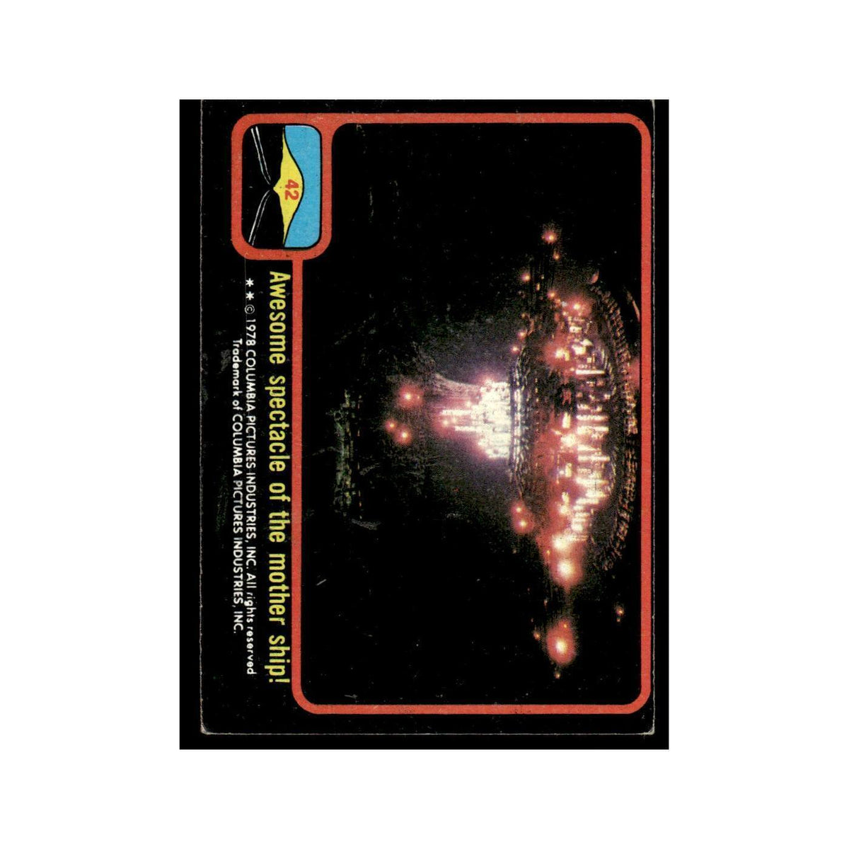 Awesome Spectacle Mother Ship 1978 Close Encounters of the Third Kind #42 VG