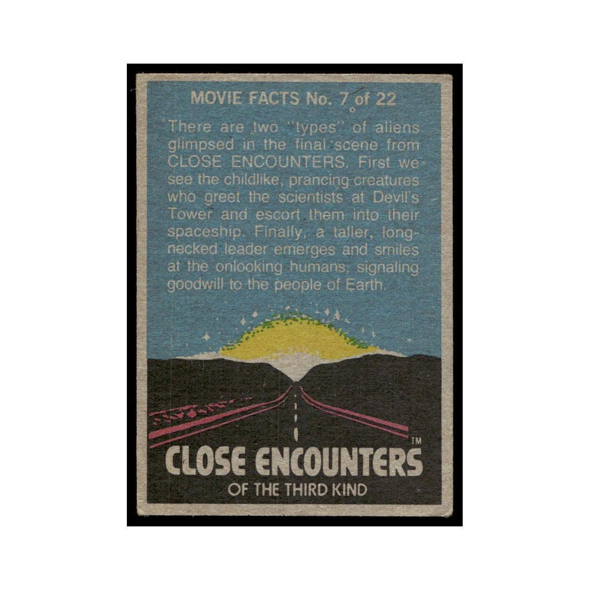 National Guard Alert 1978 Close Encounters of the Third Kind #28 Poor