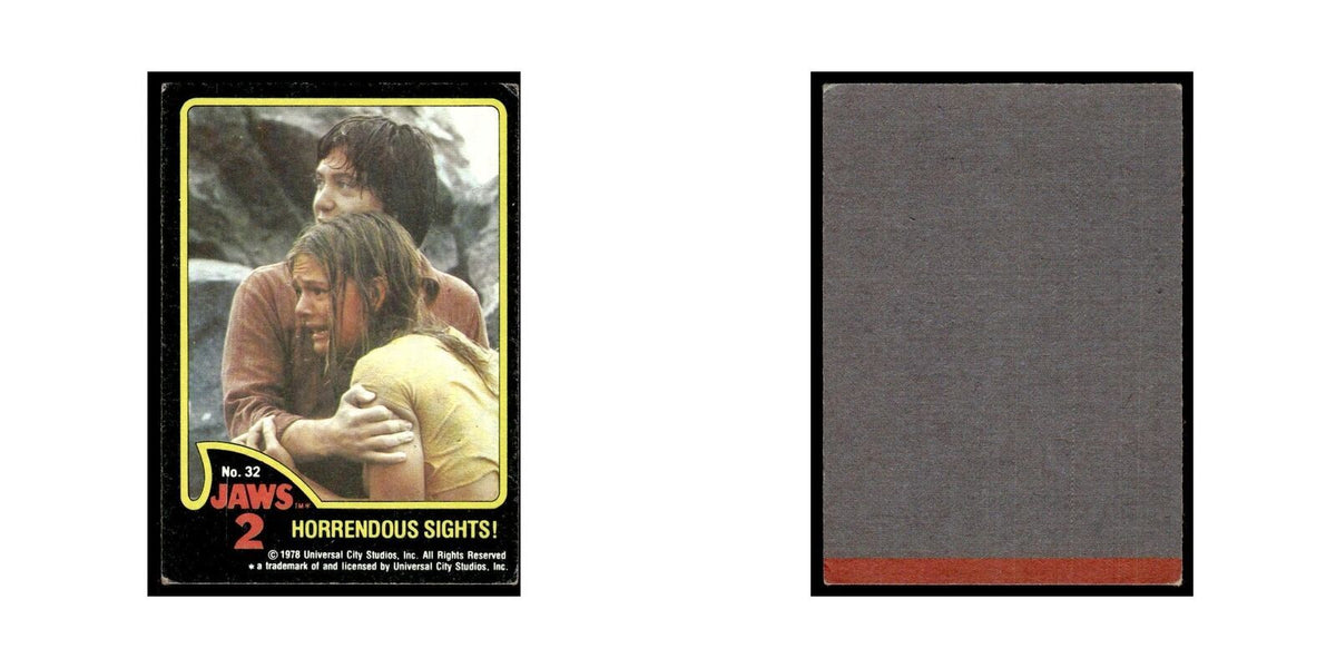 Horrendous Sights 1978 Universal Jaws 2 #32 Trading Card VG