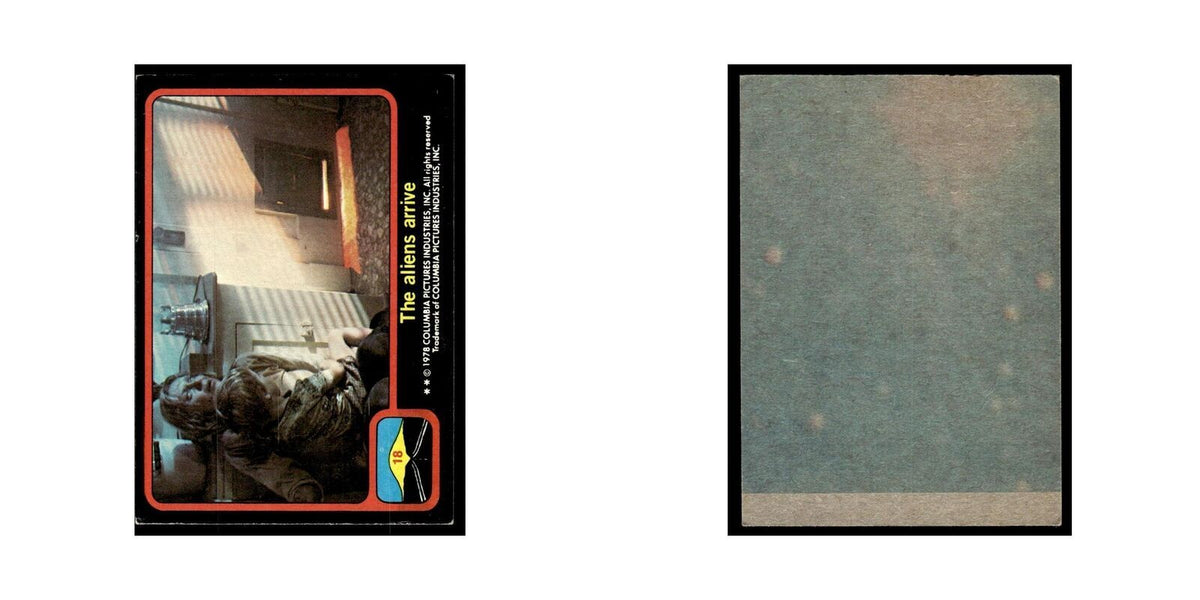 The Aliens Arrive 1978 Close Encounters of the Third Kind #18 Trading Card VG