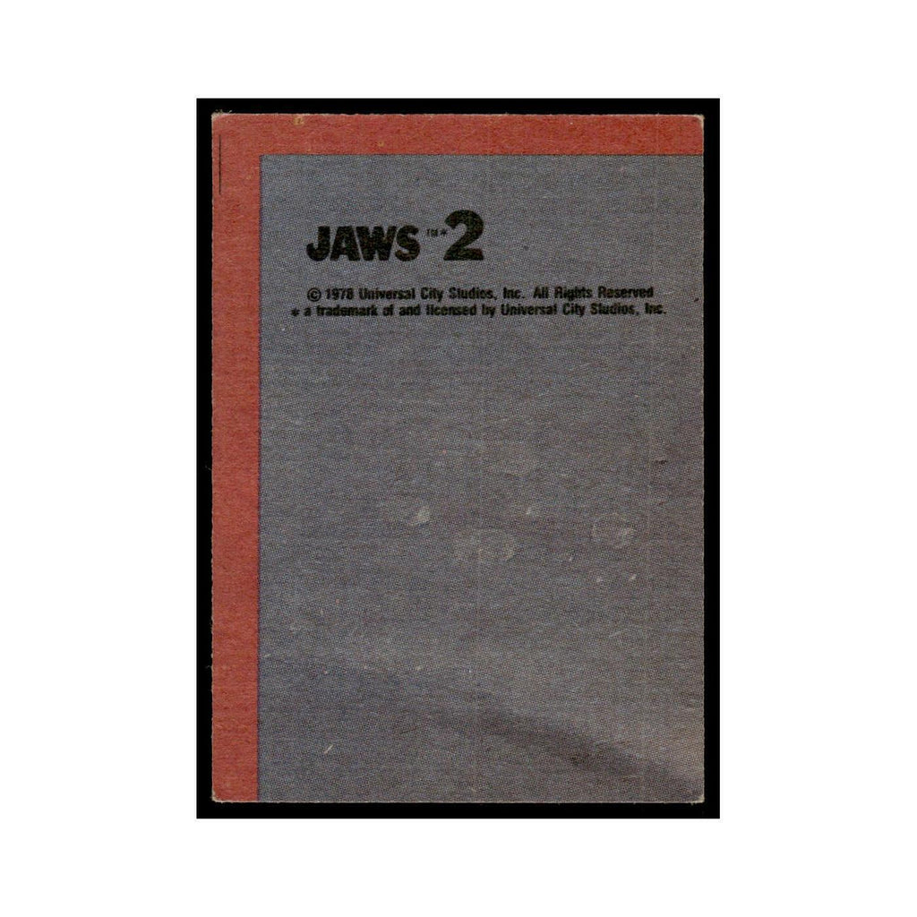 Observing The Sea Battle 1978 Universal Jaws 2 #18 Trading Card VG