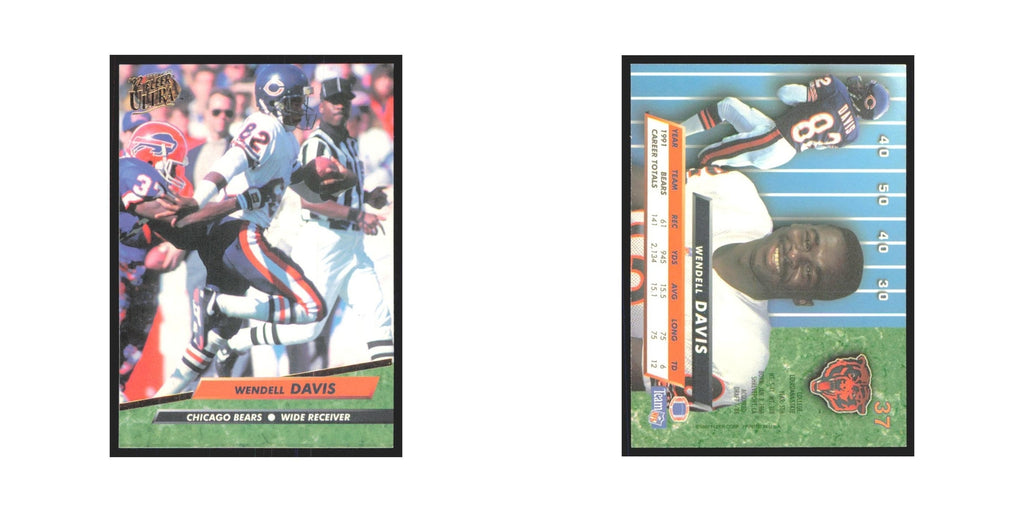 Wendell Davis 1992 Fleer Ultra #37 Football Cards Football Card NM