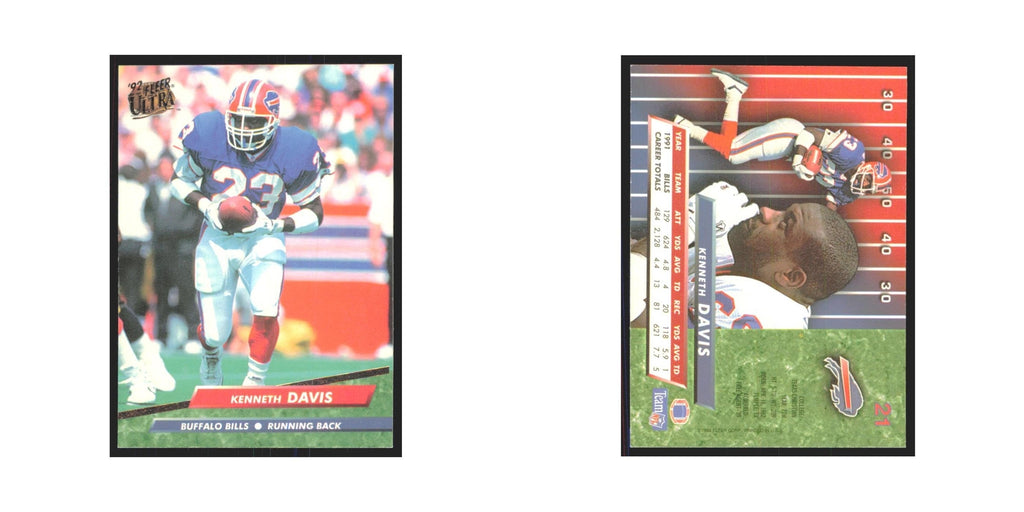 Kenneth Davis 1992 Fleer Ultra #21 Football Cards Football Card NM