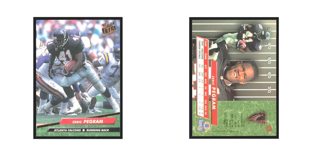 Erric Pegram 1992 Fleer Ultra #13 Football Cards Football Card NM
