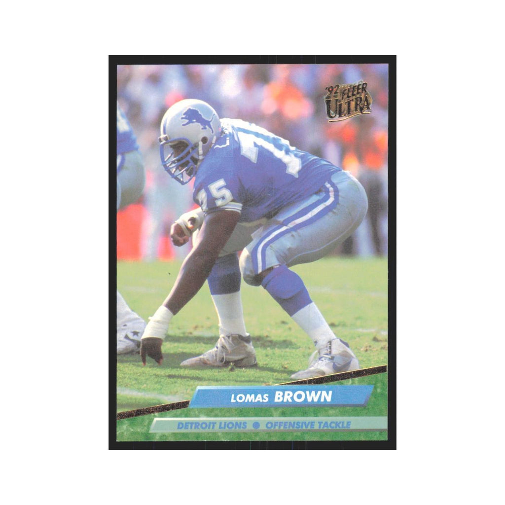 Lomas Brown 1992 Fleer Ultra #113 Football Cards Football Card NM