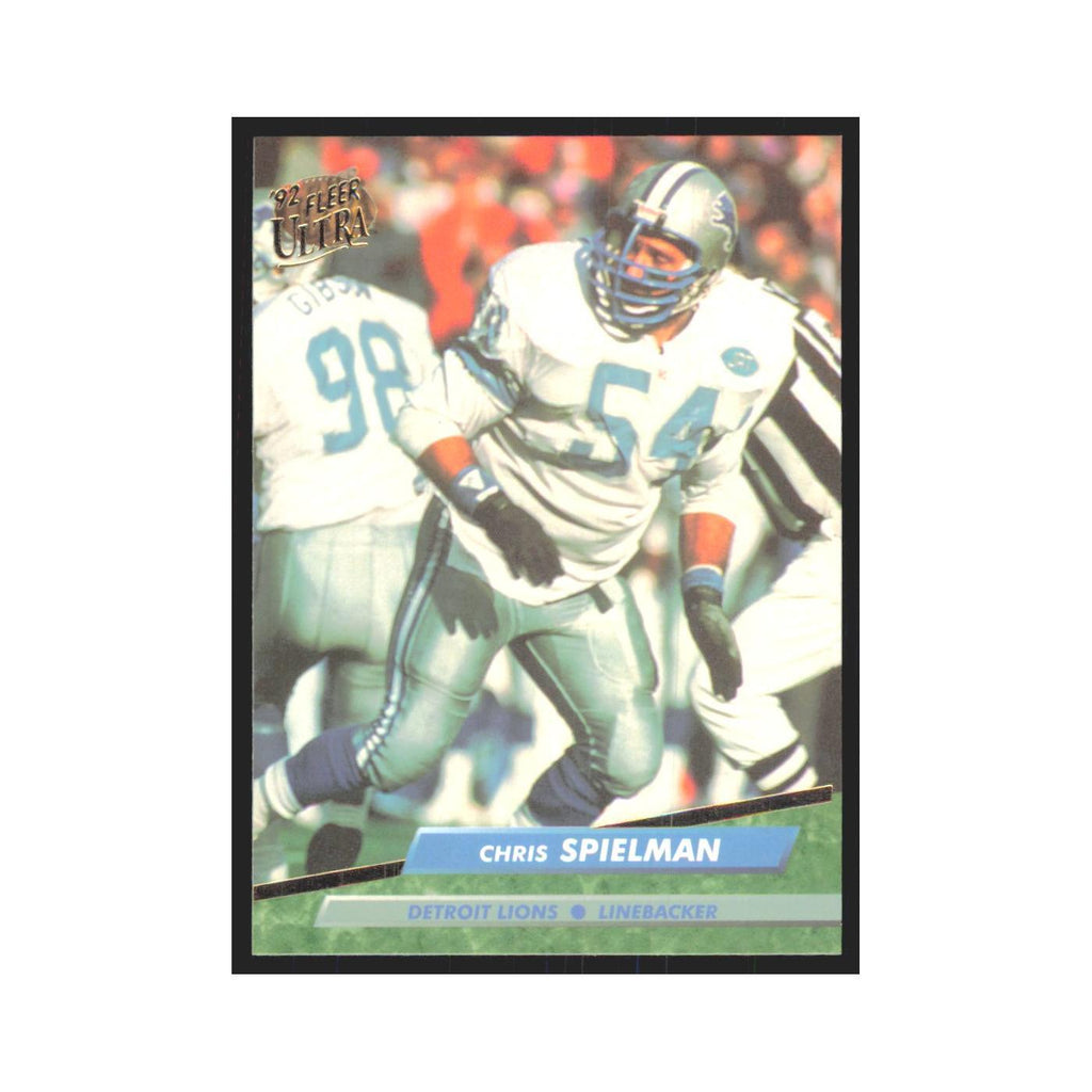 Chris Spielman 1992 Fleer Ultra #123 Football Cards Football Card NM