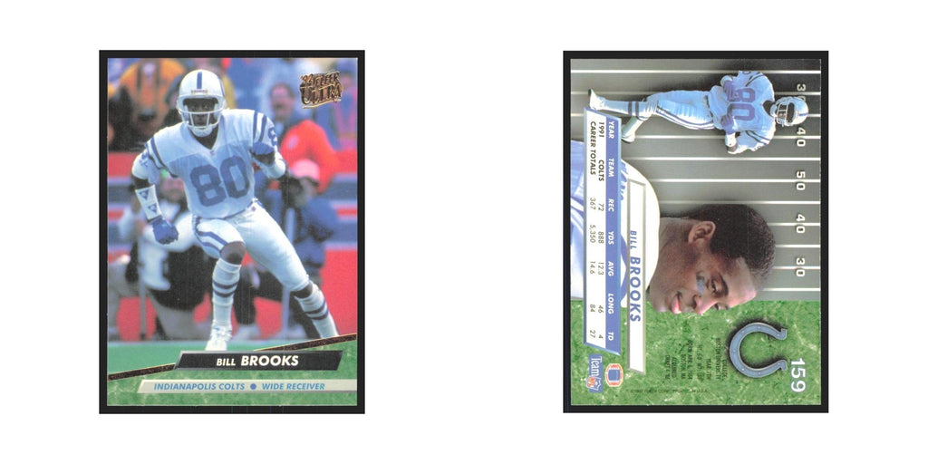 Bill Brooks 1992 Fleer Ultra #159 Football Cards Football Card NM