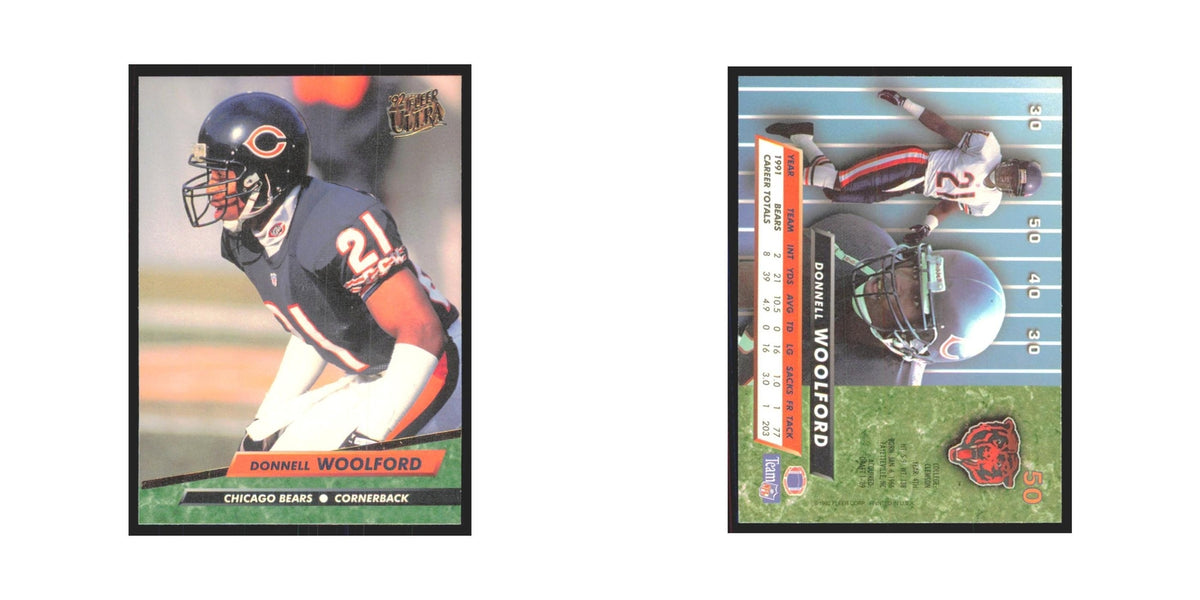 Donnell Woolford 1992 Fleer Ultra #50 Football Cards Football Card NM