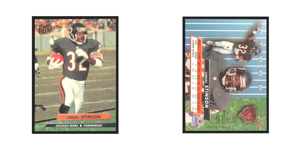 Lemuel Stinson 1992 Fleer Ultra #48 Football Cards Football Card NM