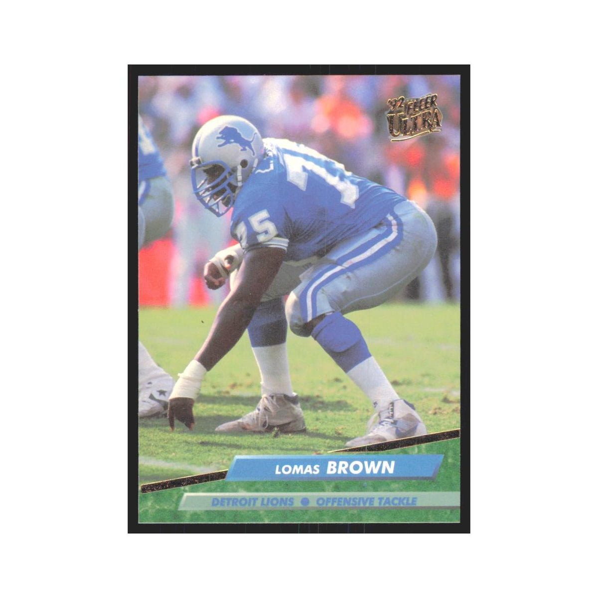 Lomas Brown 1992 Fleer Ultra #113 Football Cards Football Card NM