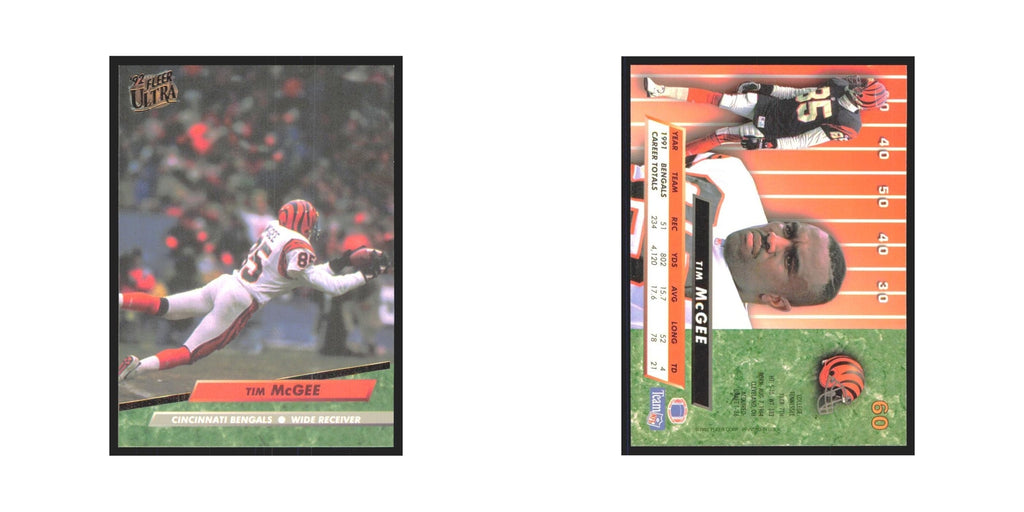 Tim McGee 1992 Fleer Ultra #60 Football Cards Football Card NM