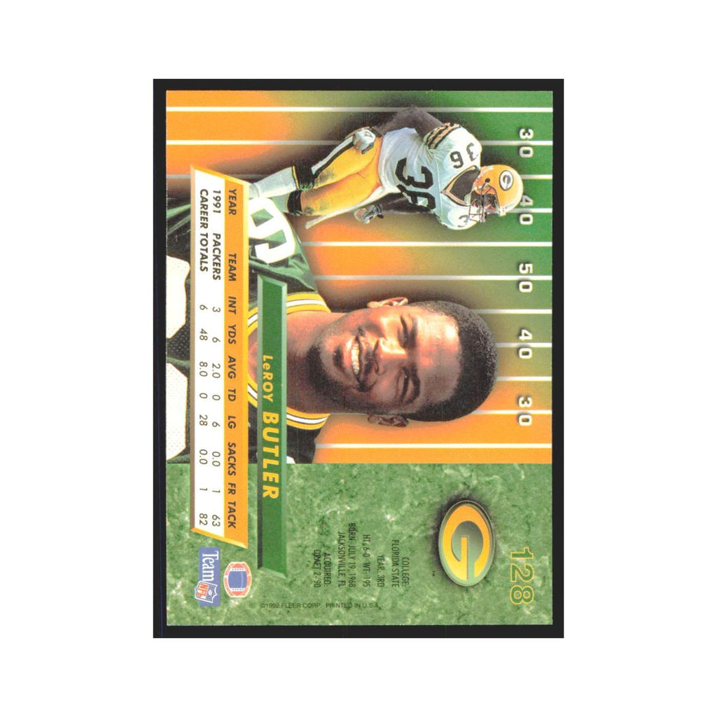 LeRoy Butler 1992 Fleer Ultra #128 Football Cards Football Card NM