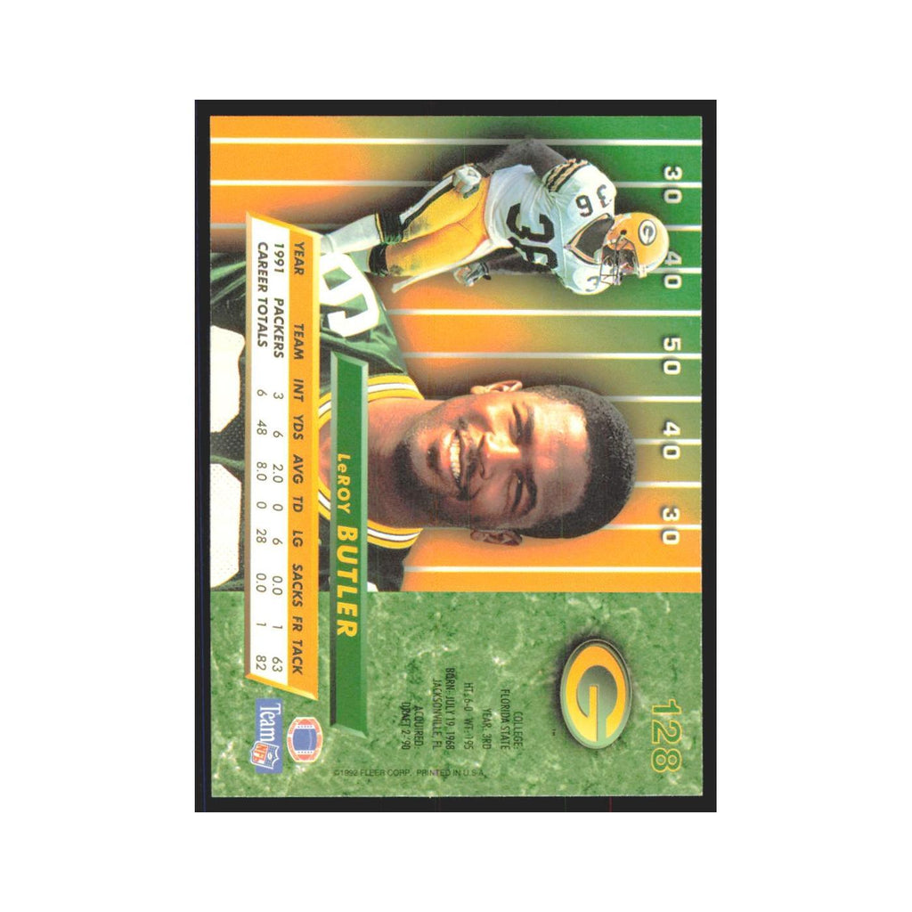 LeRoy Butler 1992 Fleer Ultra #128 Football Cards Football Card NM