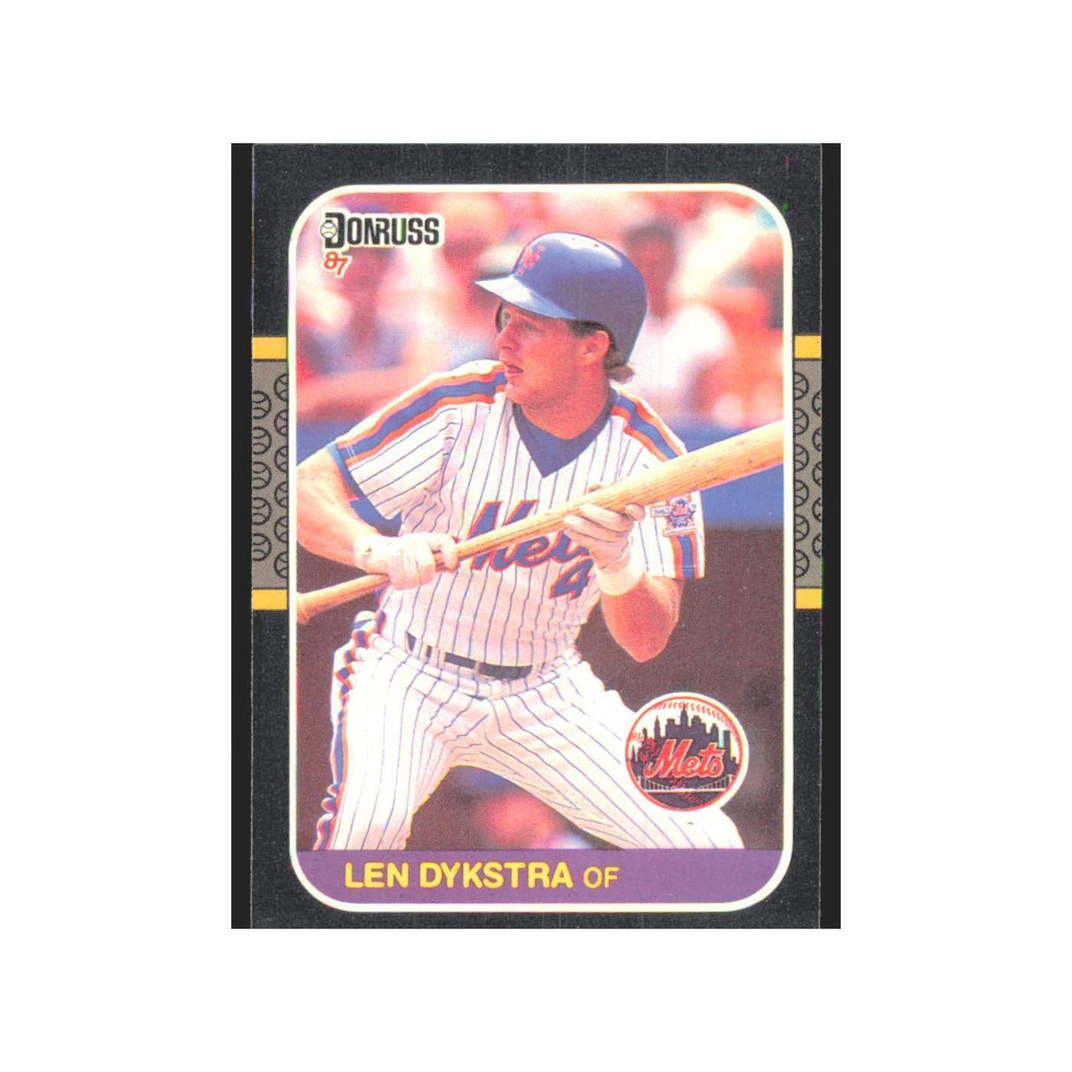 Len Dykstra 1987 Donruss #611 New York Mets Baseball Card NM