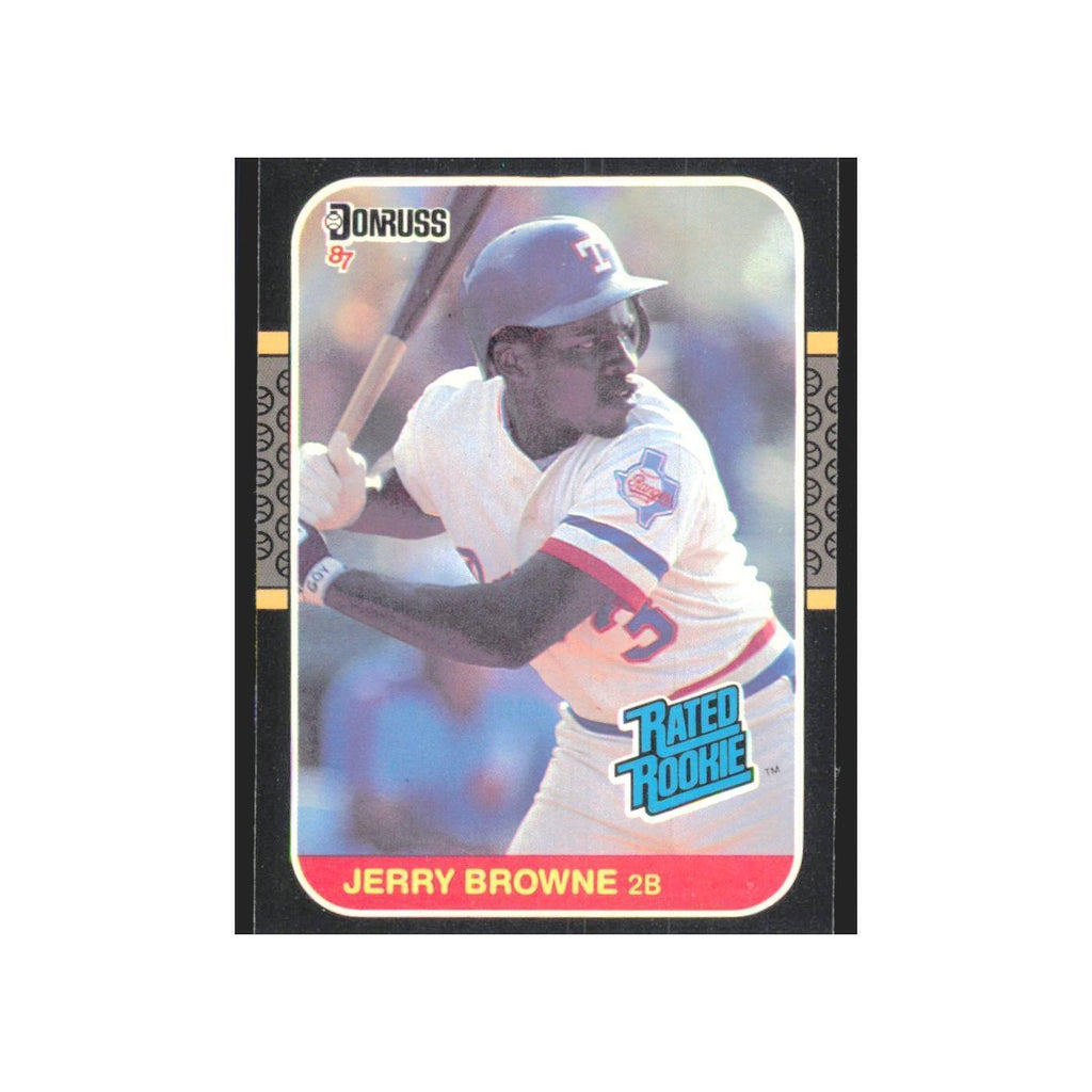 Jerry Browne Rookie 1987 Donruss #41 Texas Rangers Baseball Card NM