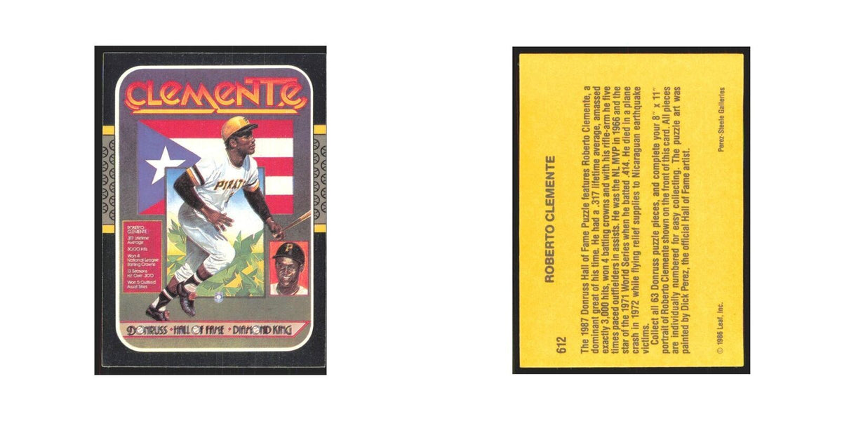 Roberto Clemente 1987 Donruss #612 Pittsburgh Pirates Baseball Card NM