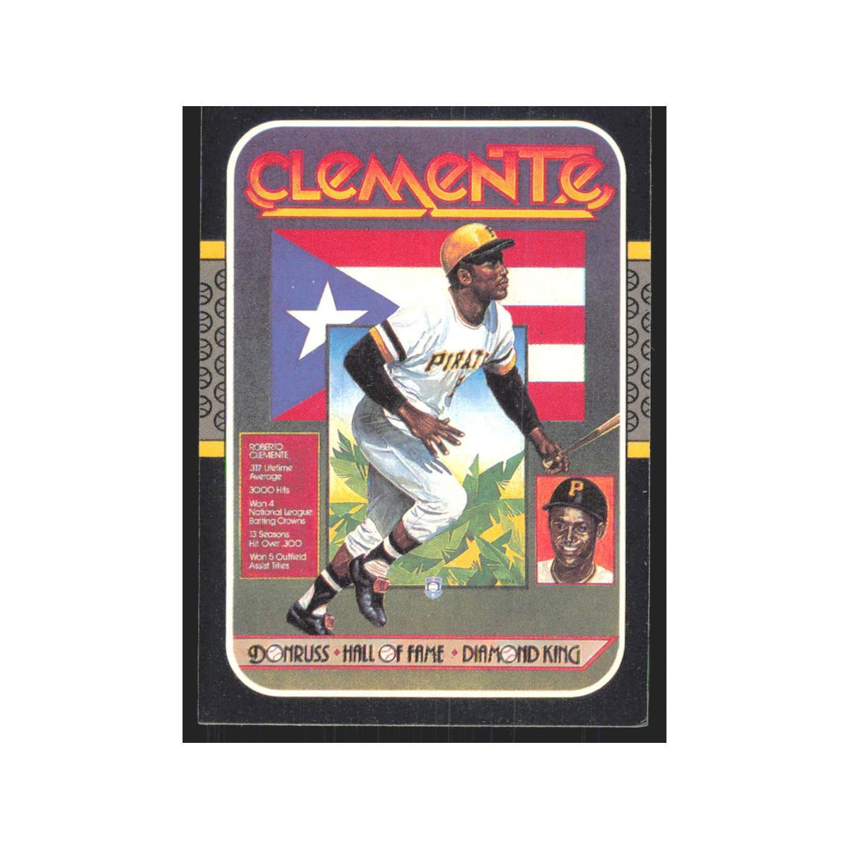Roberto Clemente 1987 Donruss #612 Pittsburgh Pirates Baseball Card NM
