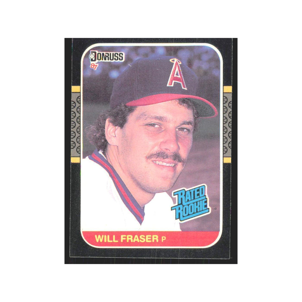 Will Fraser Rookie 1987 Donruss #40 California Angels Baseball Card NM