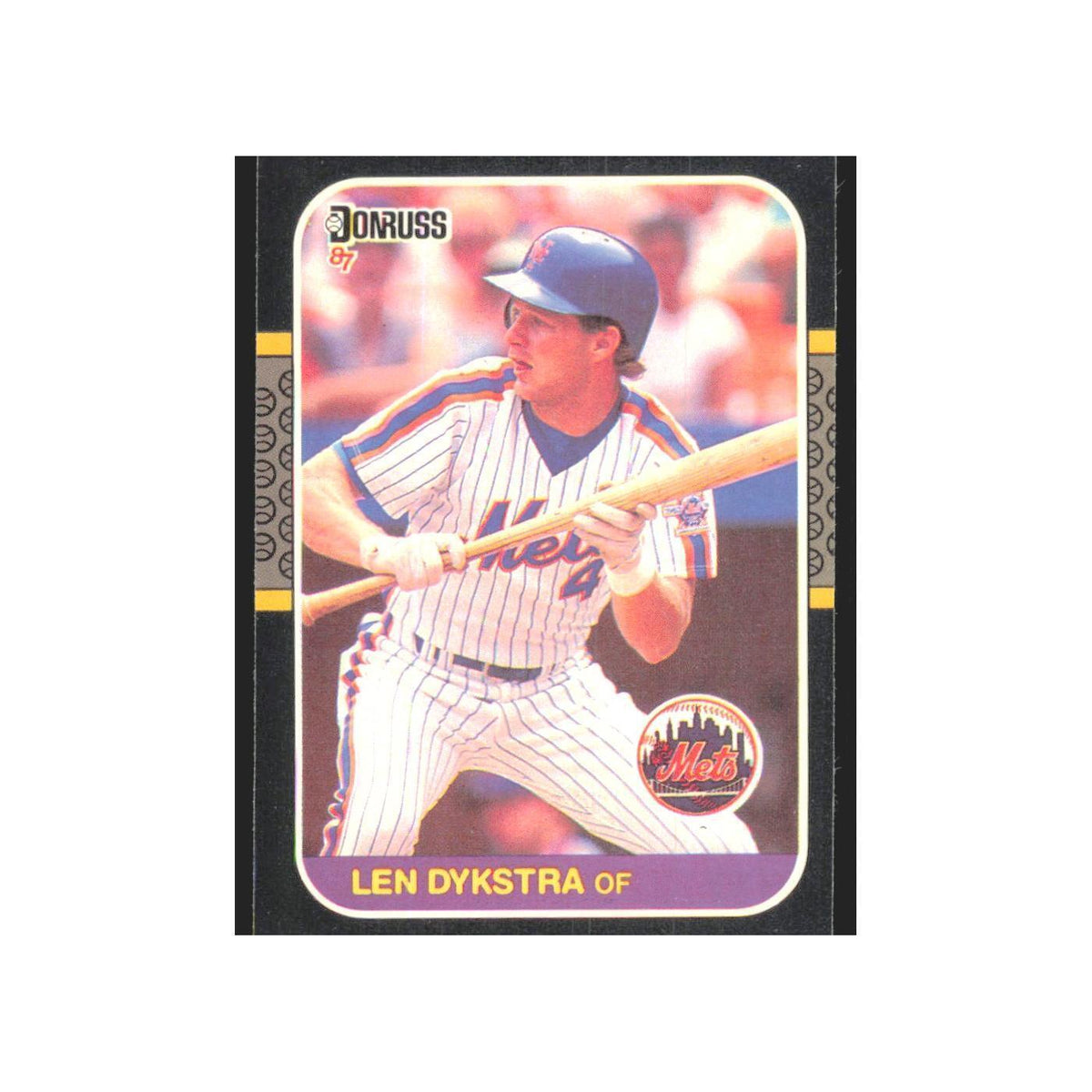 Len Dykstra 1987 Donruss #611 New York Mets Baseball Card NM
