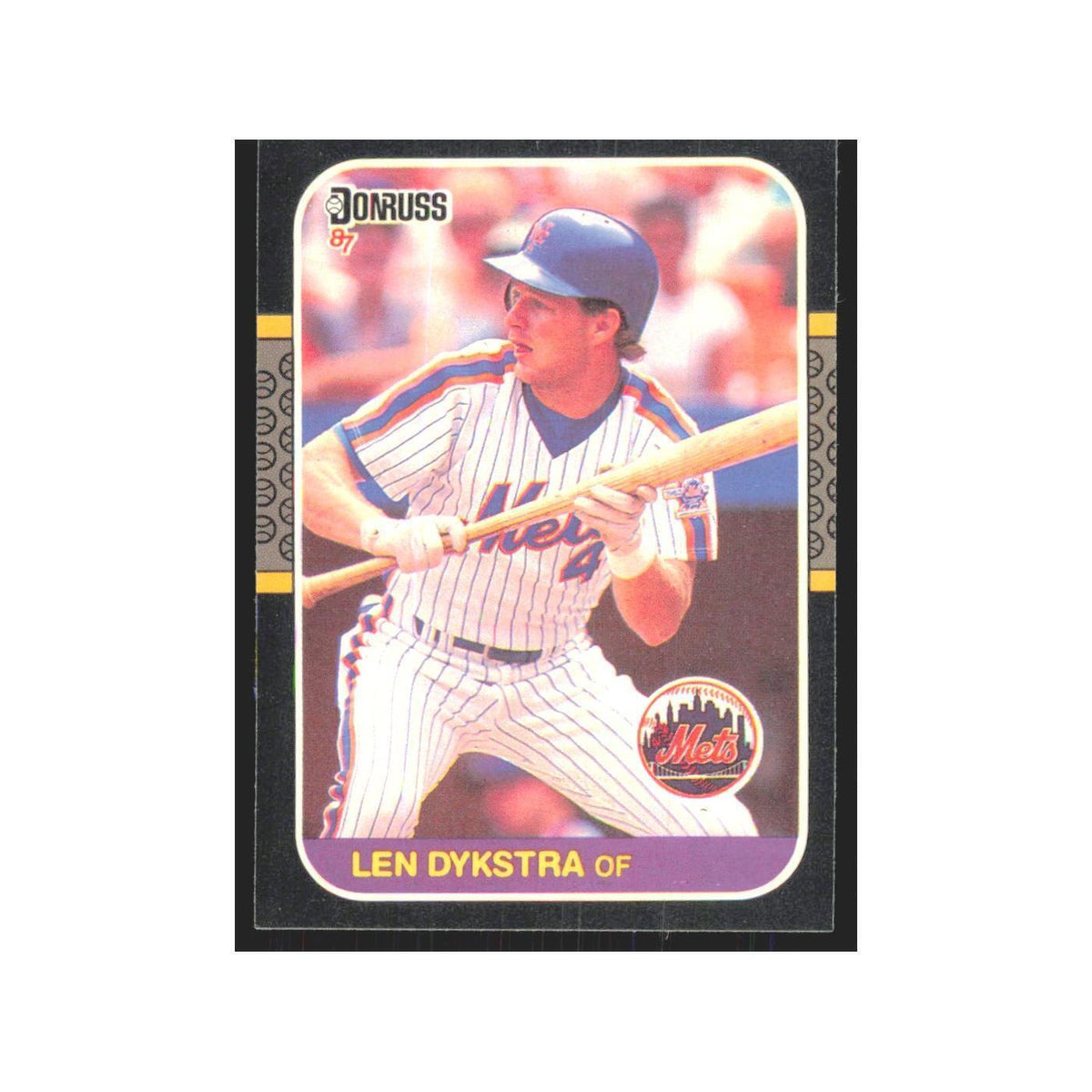 Len Dykstra 1987 Donruss #611 New York Mets Baseball Card NM
