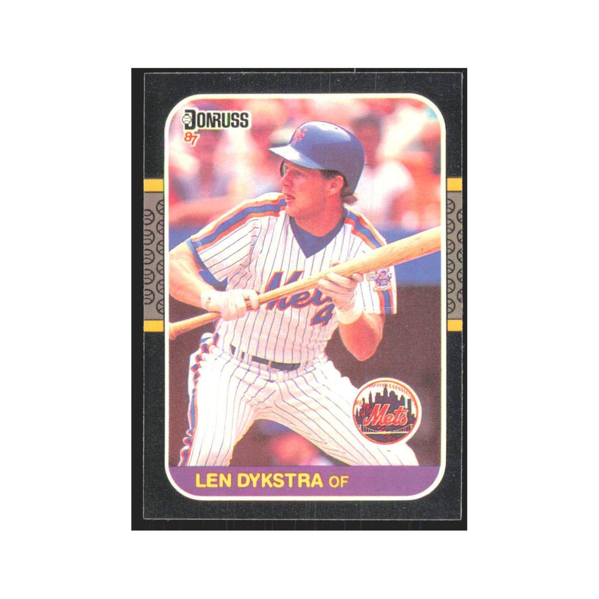 Len Dykstra 1987 Donruss #611 New York Mets Baseball Card NM