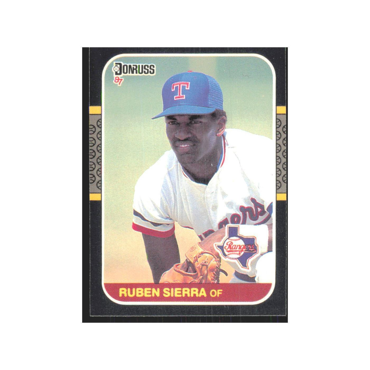 Ruben Sierra 1987 Donruss #346 Texas Rangers Baseball Card NM