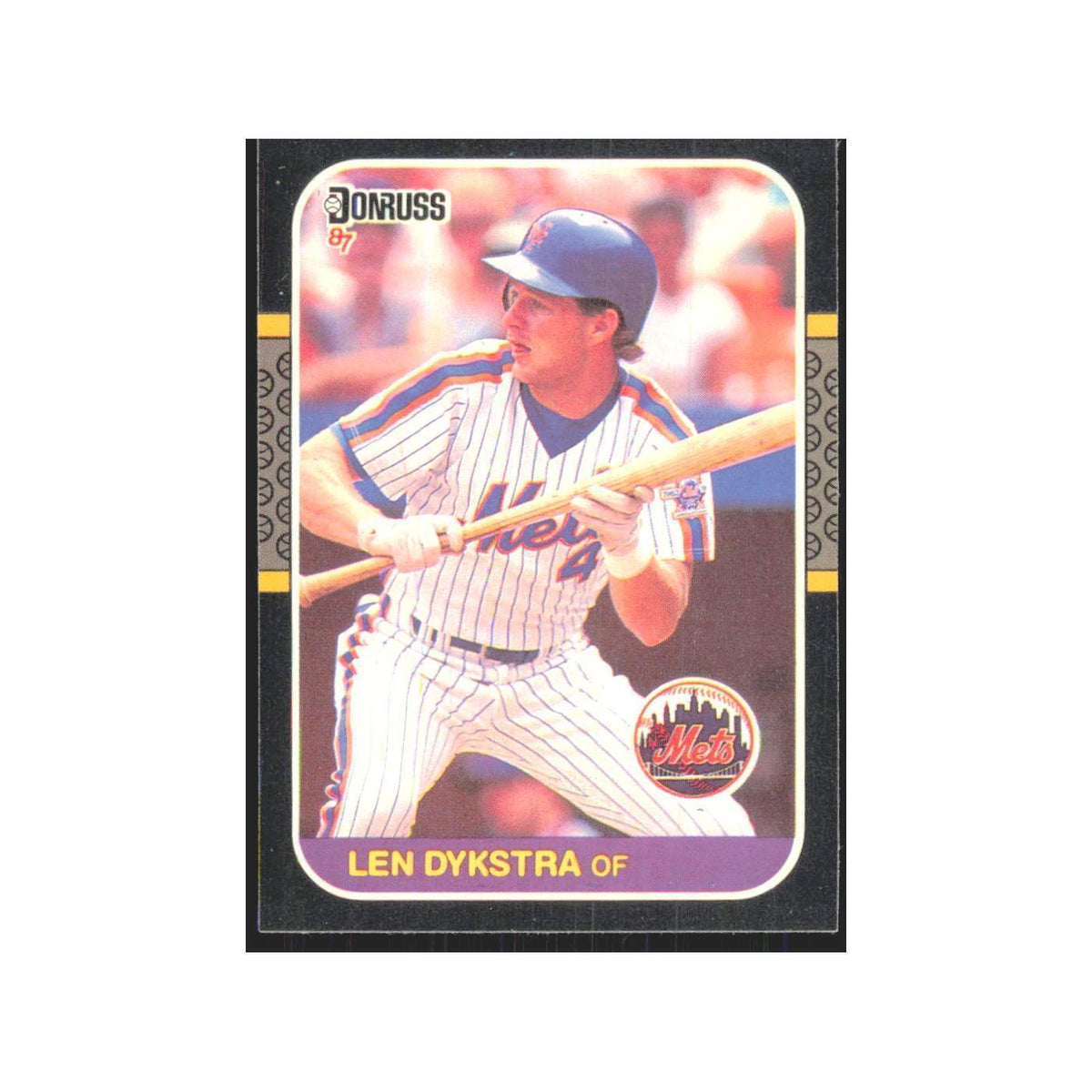 Len Dykstra 1987 Donruss #611 New York Mets Baseball Card NM