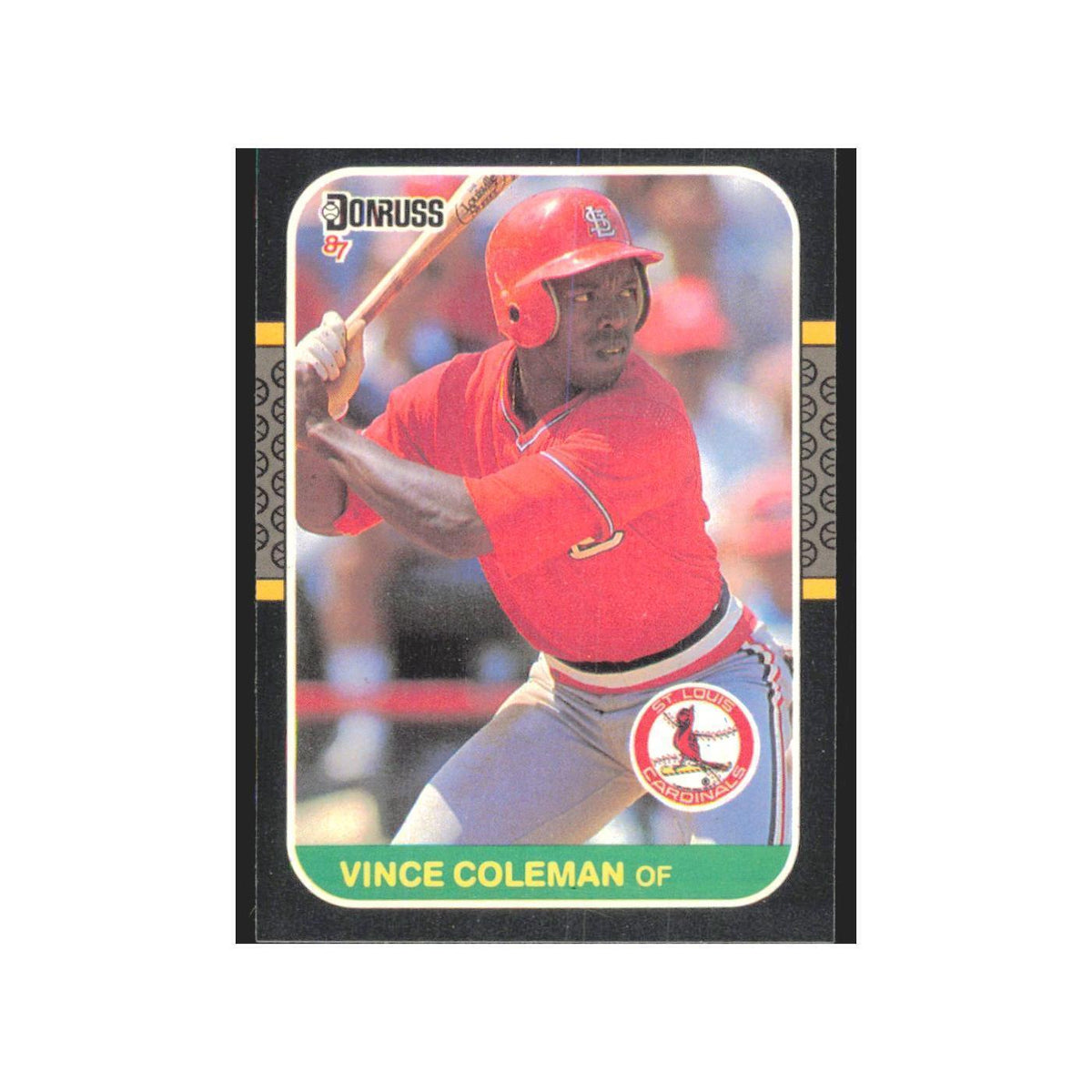 Vince Coleman 1987 Donruss #263 St. Louis Cardinals Baseball Card NM
