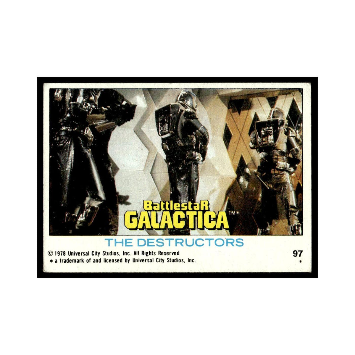 The Destructors 1978 Battlestar Galactica #97 Trading Card VG
