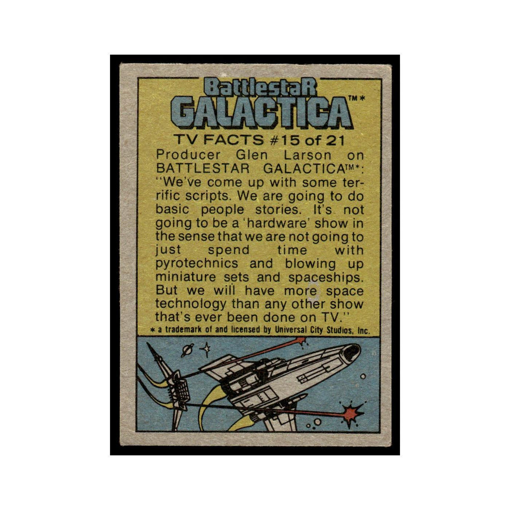 Big Bash on Carillon 1978 Battlestar Galactica #41 Trading Card VG