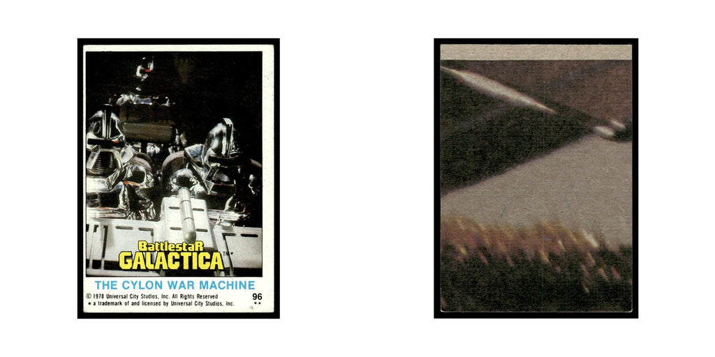 Cylon War Machine 1978 Battlestar Galactica #96 Trading Card VG