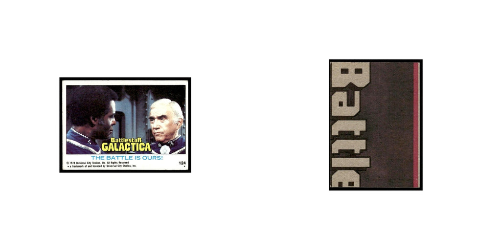 The Battle Is Ours 1978 Battlestar Galactica #124 Trading Card VG