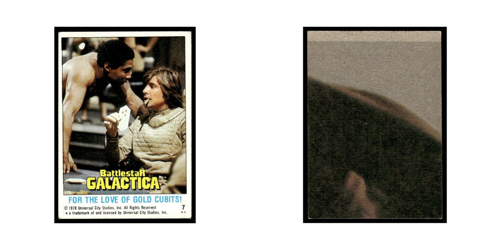For the Love of Gold Cubits 1978 Battlestar Galactica #7 Trading Card VG