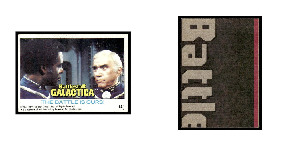 The Battle Is Ours 1978 Battlestar Galactica #124 Trading Card VG