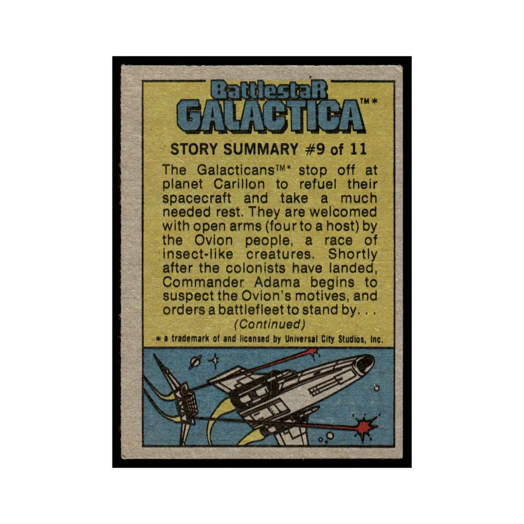 Bridge of the Galactica 1978 Battlestar Galactica #58 Trading Card VG