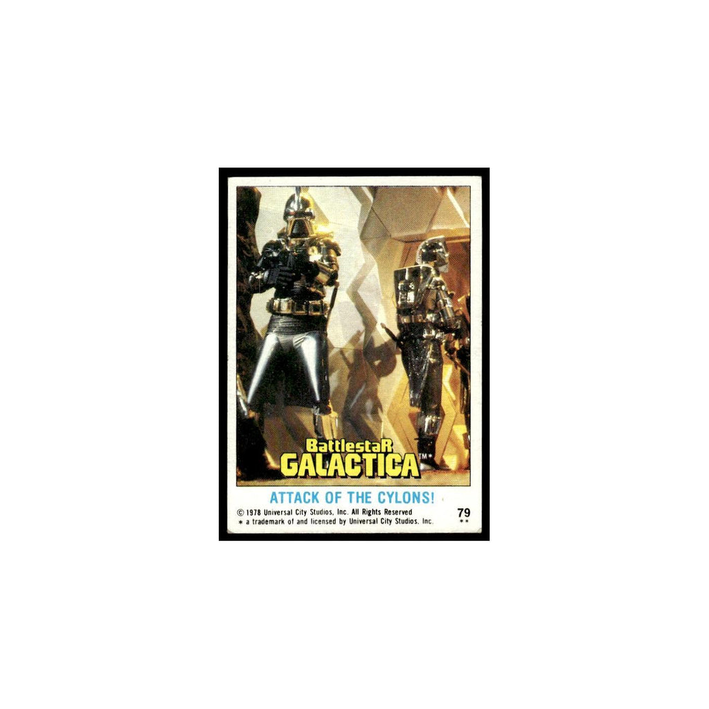 Attack of Cylons 1978 Battlestar Galactica #79 Trading Card VG