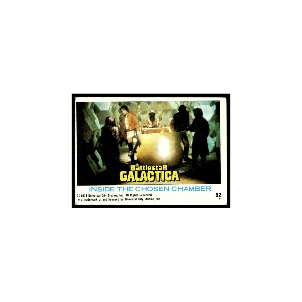 Inside the Chosen Chamber 1978 Battlestar Galactica #82 Trading Card VG