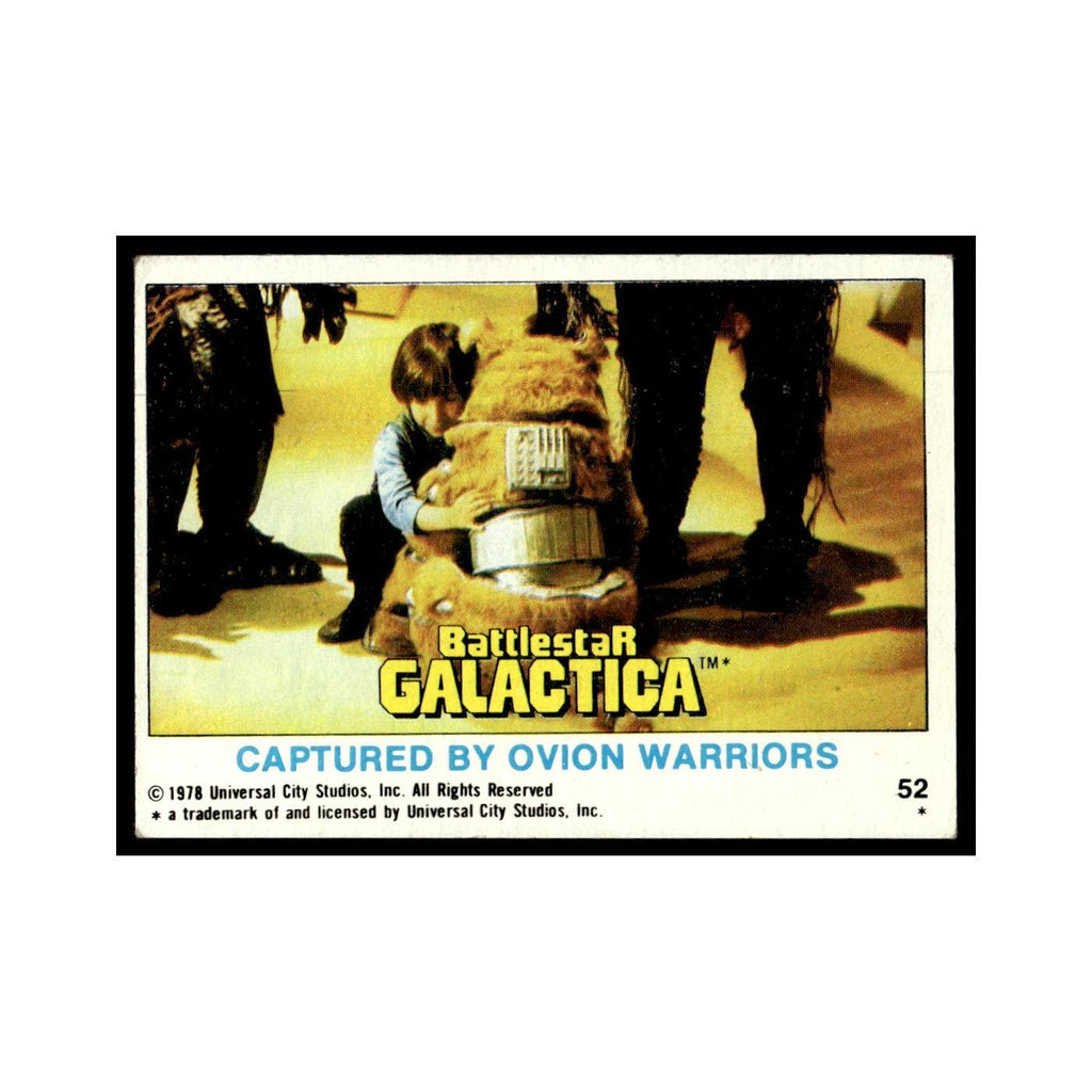 Captured by Ovion Warriors 1978 Battlestar Galactica #52 Trading Card VG