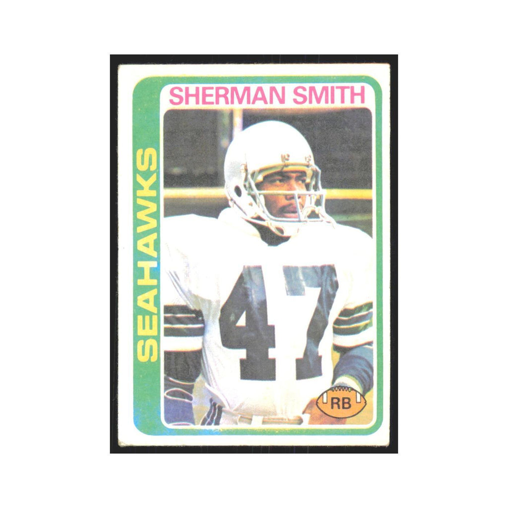 Sherman Smith 1978 Topps #191 Football Cards Football Card EX