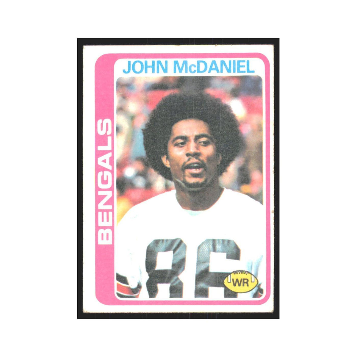 John Mcdaniel 1978 Topps #289 Football Cards Football Card EX